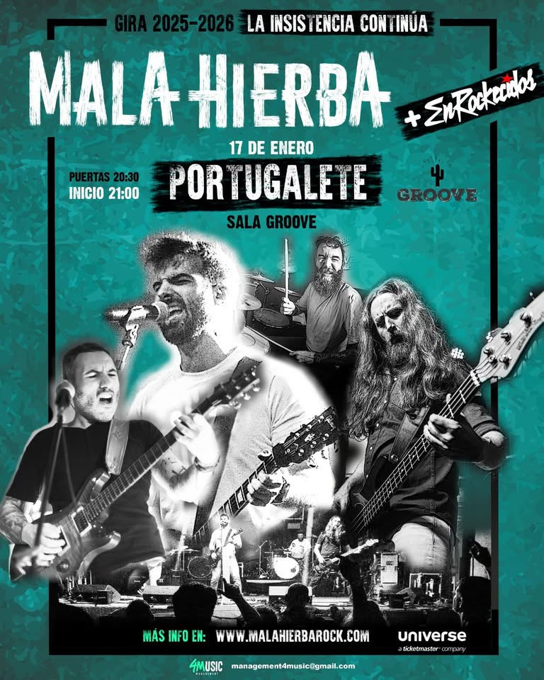 Concierto Enrockecidos Portugalete 17-01-2026 Sala Groove Concierto Enrockecidos Portugalete 17-01-2026 Sala Groove